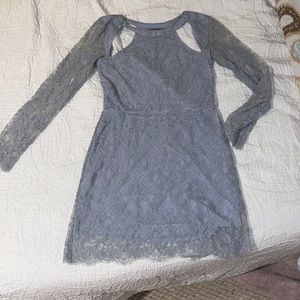 Gray/blue For Love and Lemons lace dress